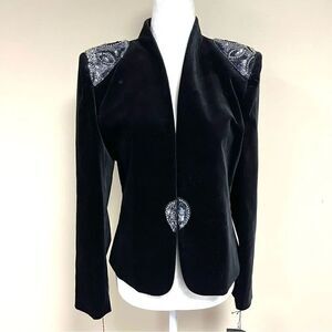Vintage Sassoon velvet jacket with sequins. Size 8
